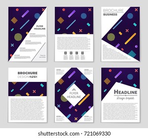 Abstract vector layout background set. For art template design, list, front page, mockup brochure theme style, banner, idea, cover, booklet, print, flyer, book, blank, card, ad, sign, sheet, a4.