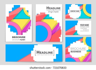 Abstract vector layout background set. For art template design, list, front page, mockup brochure theme style, banner, idea, cover, booklet, print, flyer, book, blank, card, ad, sign, sheet,, a4.