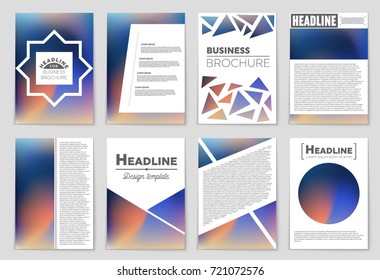 Abstract vector layout background set. For art template design, list, front page, mockup brochure theme style, banner, idea, cover, booklet, print, flyer, book, blank, card, ad, sign, sheet,, a4.