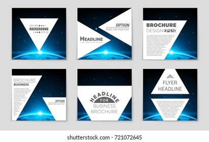 Abstract vector layout background set. For art template design, list, front page, mockup brochure theme style, banner, idea, cover, booklet, print, flyer, book, blank, card, ad, sign, sheet, a4