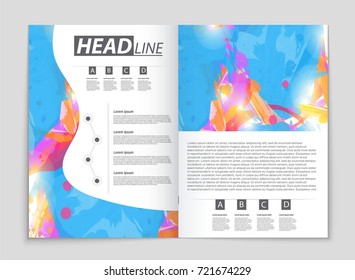 Abstract vector layout background set. For art template design, list, front page, mockup brochure theme style, banner, idea, cover, booklet, print, flyer, book, blank, card, ad, sign, sheet, a4