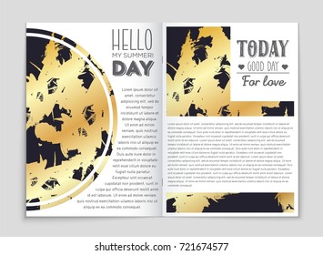 Abstract vector layout background set. For art template design, list, front page, mockup brochure theme style, banner, idea, cover, booklet, print, flyer, book, blank, card, ad, sign, sheet, a4.