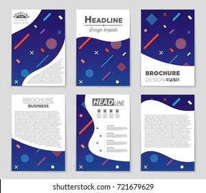 Abstract vector layout background set. For art template design, list, front page, mockup brochure theme style, banner, idea, cover, booklet, print, flyer, book, blank, card, ad, sign, sheet, a4.