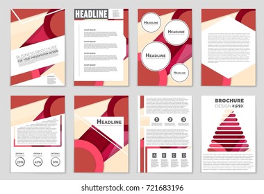 Abstract vector layout background set. For art template design, list, front page, mockup brochure theme style, banner, idea, cover, booklet, print, flyer, book, blank, card, ad, sign, sheet,, a4.