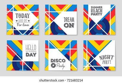 Abstract vector layout background set. For art template design, list, front page, mockup brochure theme style, banner, idea, cover, booklet, print, flyer, book, blank, card, ad, sign, sheet,, a4.