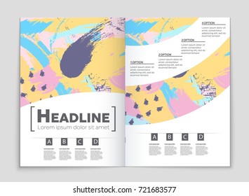 Abstract vector layout background set. For art template design, list, front page, mockup brochure theme style, banner, idea, cover, booklet, print, flyer, book, blank, card, ad, sign, sheet, a4
