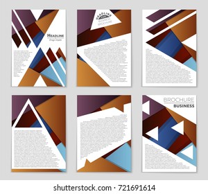 Abstract vector layout background set. For art template design, list, front page, mockup brochure theme style, banner, idea, cover, booklet, print, flyer, book, blank, card, ad, sign, sheet,, a4.