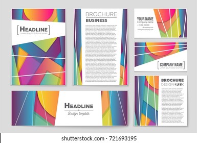 Abstract vector layout background set. For art template design, list, front page, mockup brochure theme style, banner, idea, cover, booklet, print, flyer, book, blank, card, ad, sign, sheet,, a4.