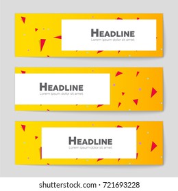 Abstract vector layout background set. For art template design, list, front page, mockup brochure theme style, banner, idea, cover, booklet, print, flyer, book, blank, card, ad, sign, sheet, a4