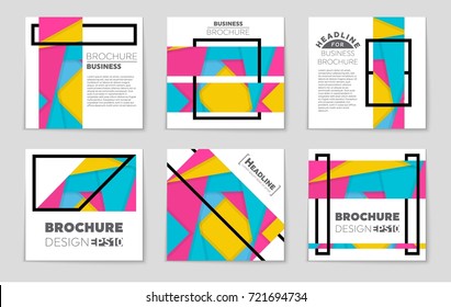 Abstract vector layout background set. For art template design, list, front page, mockup brochure theme style, banner, idea, cover, booklet, print, flyer, book, blank, card, ad, sign, sheet,, a4.