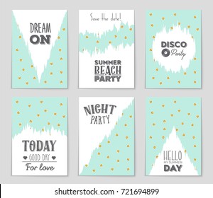Abstract vector layout background set. For art template design, list, front page, mockup brochure theme style, banner, idea, cover, booklet, print, flyer, book, blank, card, ad, sign, sheet, a4