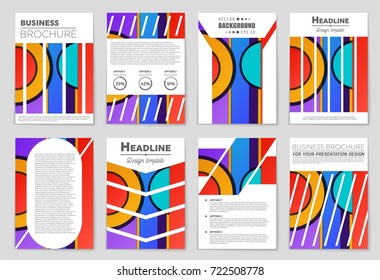 Abstract vector layout background set. For art template design, list, front page, mockup brochure theme style, banner, idea, cover, booklet, print, flyer, book, blank, card, ad, sign, sheet,, a4.