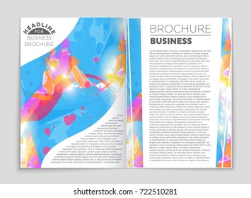 Abstract vector layout background set. For art template design, list, front page, mockup brochure theme style, banner, idea, cover, booklet, print, flyer, book, blank, card, ad, sign, sheet, a4