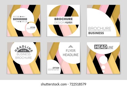 Abstract vector layout background set. For art template design, list, front page, mockup brochure theme style, banner, idea, cover, booklet, print, flyer, book, blank, card, ad, sign, sheet,, a4.
