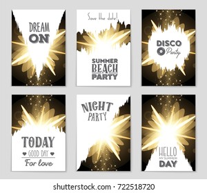 Abstract vector layout background set. For art template design, list, front page, mockup brochure theme style, banner, idea, cover, booklet, print, flyer, book, blank, card, ad, sign, sheet, a4