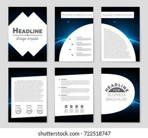 Abstract vector layout background set. For art template design, list, front page, mockup brochure theme style, banner, idea, cover, booklet, print, flyer, book, blank, card, ad, sign, sheet, a4
