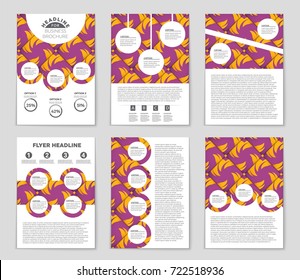 Abstract vector layout background set. For art template design, list, front page, mockup brochure theme style, banner, idea, cover, booklet, print, flyer, book, blank, card, ad, sign, sheet, a4.