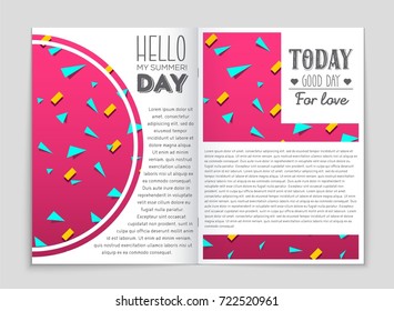 Abstract vector layout background set. For art template design, list, front page, mockup brochure theme style, banner, idea, cover, booklet, print, flyer, book, blank, card, ad, sign, sheet, a4