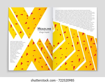 Abstract vector layout background set. For art template design, list, front page, mockup brochure theme style, banner, idea, cover, booklet, print, flyer, book, blank, card, ad, sign, sheet, a4