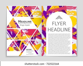 Abstract vector layout background set. For art template design, list, front page, mockup brochure theme style, banner, idea, cover, booklet, print, flyer, book, blank, card, ad, sign, sheet, a4