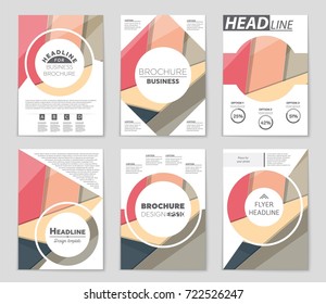 Abstract vector layout background set. For art template design, list, front page, mockup brochure theme style, banner, idea, cover, booklet, print, flyer, book, blank, card, ad, sign, sheet,, a4.