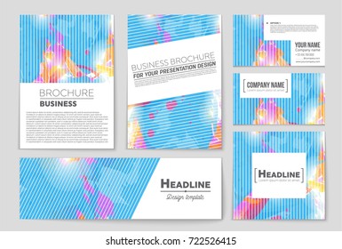 Abstract vector layout background set. For art template design, list, front page, mockup brochure theme style, banner, idea, cover, booklet, print, flyer, book, blank, card, ad, sign, sheet, a4