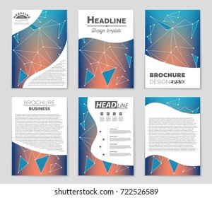 Abstract vector layout background set. For art template design, list, front page, mockup brochure theme style, banner, idea, cover, booklet, print, flyer, book, blank, card, ad, sign, sheet, a4.