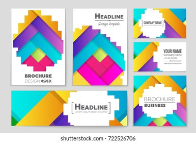Abstract vector layout background set. For art template design, list, front page, mockup brochure theme style, banner, idea, cover, booklet, print, flyer, book, blank, card, ad, sign, sheet,, a4.