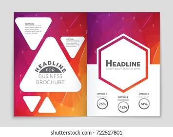 Abstract vector layout background set. For art template design, list, front page, mockup brochure theme style, banner, idea, cover, booklet, print, flyer, book, blank, card, ad, sign, sheet, a4