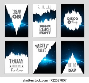 Abstract vector layout background set. For art template design, list, front page, mockup brochure theme style, banner, idea, cover, booklet, print, flyer, book, blank, card, ad, sign, sheet, a4