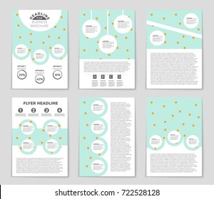 Abstract vector layout background set. For art template design, list, front page, mockup brochure theme style, banner, idea, cover, booklet, print, flyer, book, blank, card, ad, sign, sheet, a4