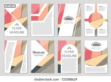 Abstract vector layout background set. For art template design, list, front page, mockup brochure theme style, banner, idea, cover, booklet, print, flyer, book, blank, card, ad, sign, sheet,, a4.