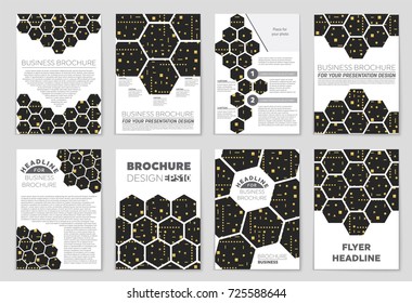 Abstract vector layout background set. For art template design, list, front page, mockup brochure theme style, banner, idea, cover, booklet, print, flyer, book, blank, card, ad, sign, sheet, a4.