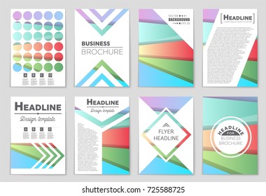 Abstract vector layout background set. For art template design, list, front page, mockup brochure theme style, banner, idea, cover, booklet, print, flyer, book, blank, card, ad, sign, sheet,, a4.