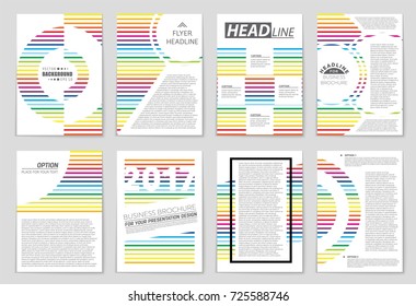 Abstract vector layout background set. For art template design, list, front page, mockup brochure theme style, banner, idea, cover, booklet, print, flyer, book, blank, card, ad, sign, sheet, a4.