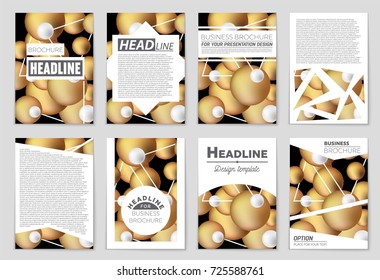 Abstract vector layout background set. For art template design, list, front page, mockup brochure theme style, banner, idea, cover, booklet, print, flyer, book, blank, card, ad, sign, sheet, a4.