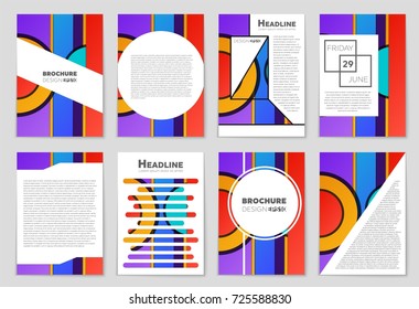 Abstract vector layout background set. For art template design, list, front page, mockup brochure theme style, banner, idea, cover, booklet, print, flyer, book, blank, card, ad, sign, sheet,, a4.