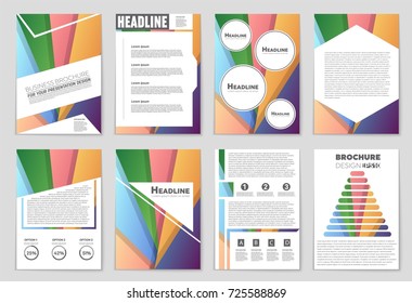 Abstract vector layout background set. For art template design, list, front page, mockup brochure theme style, banner, idea, cover, booklet, print, flyer, book, blank, card, ad, sign, sheet,, a4.