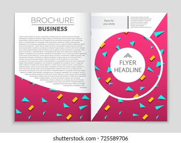 Abstract vector layout background set. For art template design, list, front page, mockup brochure theme style, banner, idea, cover, booklet, print, flyer, book, blank, card, ad, sign, sheet, a4