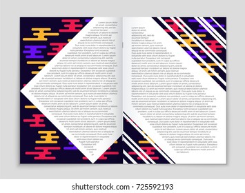 Abstract vector layout background set. For art template design, list, front page, mockup brochure theme style, banner, idea, cover, booklet, print, flyer, book, blank, card, ad, sign, sheet, a4.