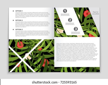 Abstract vector layout background set. For art template design, list, front page, mockup brochure theme style, banner, idea, cover, booklet, print, flyer, book, blank, card, ad, sign, sheet, a4
