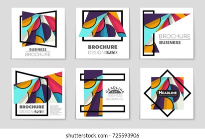 Abstract vector layout background set. For art template design, list, front page, mockup brochure theme style, banner, idea, cover, booklet, print, flyer, book, blank, card, ad, sign, sheet,, a4.