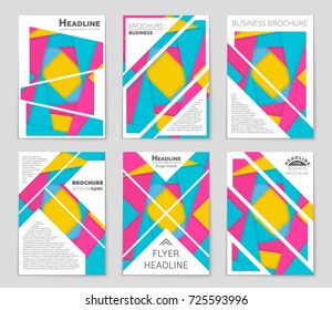 Abstract vector layout background set. For art template design, list, front page, mockup brochure theme style, banner, idea, cover, booklet, print, flyer, book, blank, card, ad, sign, sheet,, a4.