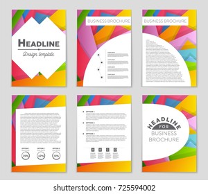 Abstract vector layout background set. For art template design, list, front page, mockup brochure theme style, banner, idea, cover, booklet, print, flyer, book, blank, card, ad, sign, sheet,, a4.
