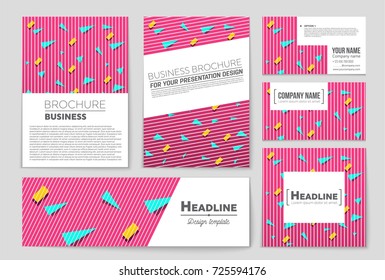 Abstract vector layout background set. For art template design, list, front page, mockup brochure theme style, banner, idea, cover, booklet, print, flyer, book, blank, card, ad, sign, sheet, a4