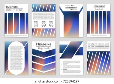 Abstract vector layout background set. For art template design, list, front page, mockup brochure theme style, banner, idea, cover, booklet, print, flyer, book, blank, card, ad, sign, sheet,, a4.