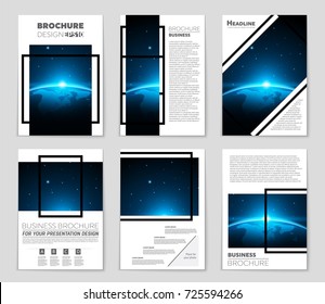 Abstract vector layout background set. For art template design, list, front page, mockup brochure theme style, banner, idea, cover, booklet, print, flyer, book, blank, card, ad, sign, sheet, a4