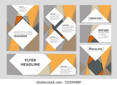Abstract vector layout background set. For art template design, list, front page, mockup brochure theme style, banner, idea, cover, booklet, print, flyer, book, blank, card, ad, sign, sheet,, a4.