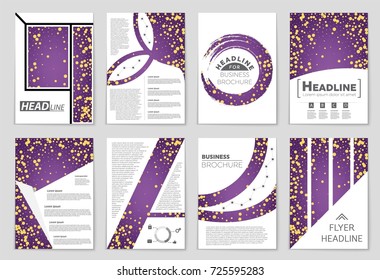 Abstract vector layout background set. For art template design, list, front page, mockup brochure theme style, banner, idea, cover, booklet, print, flyer, book, blank, card, ad, sign, sheet, a4.