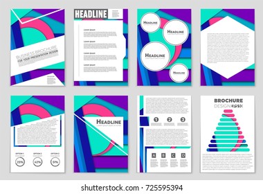 Abstract vector layout background set. For art template design, list, front page, mockup brochure theme style, banner, idea, cover, booklet, print, flyer, book, blank, card, ad, sign, sheet,, a4.